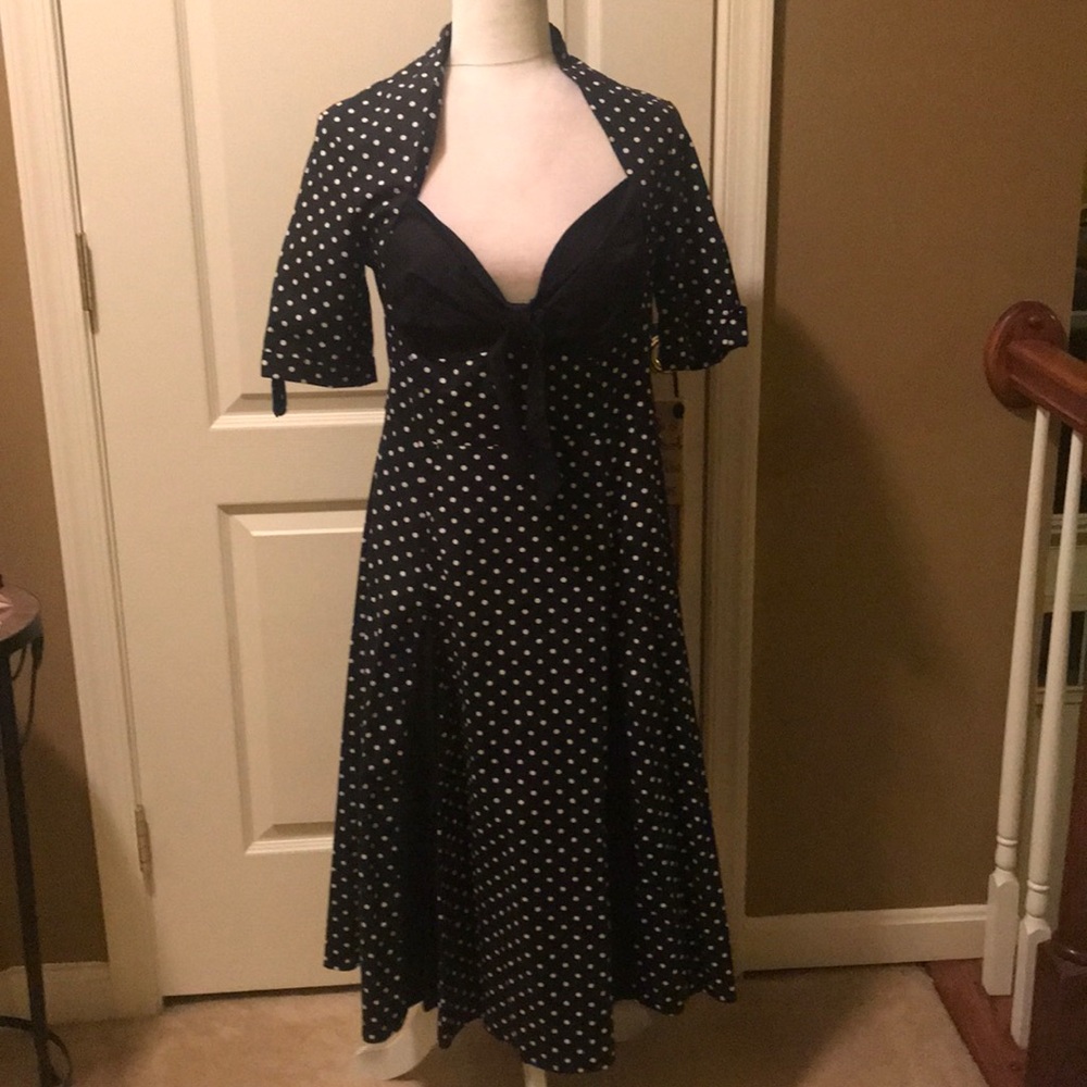 NWOT polka dot fit and flare dress